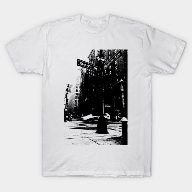 New York Street Sign T-Shirt by NYCTshirts